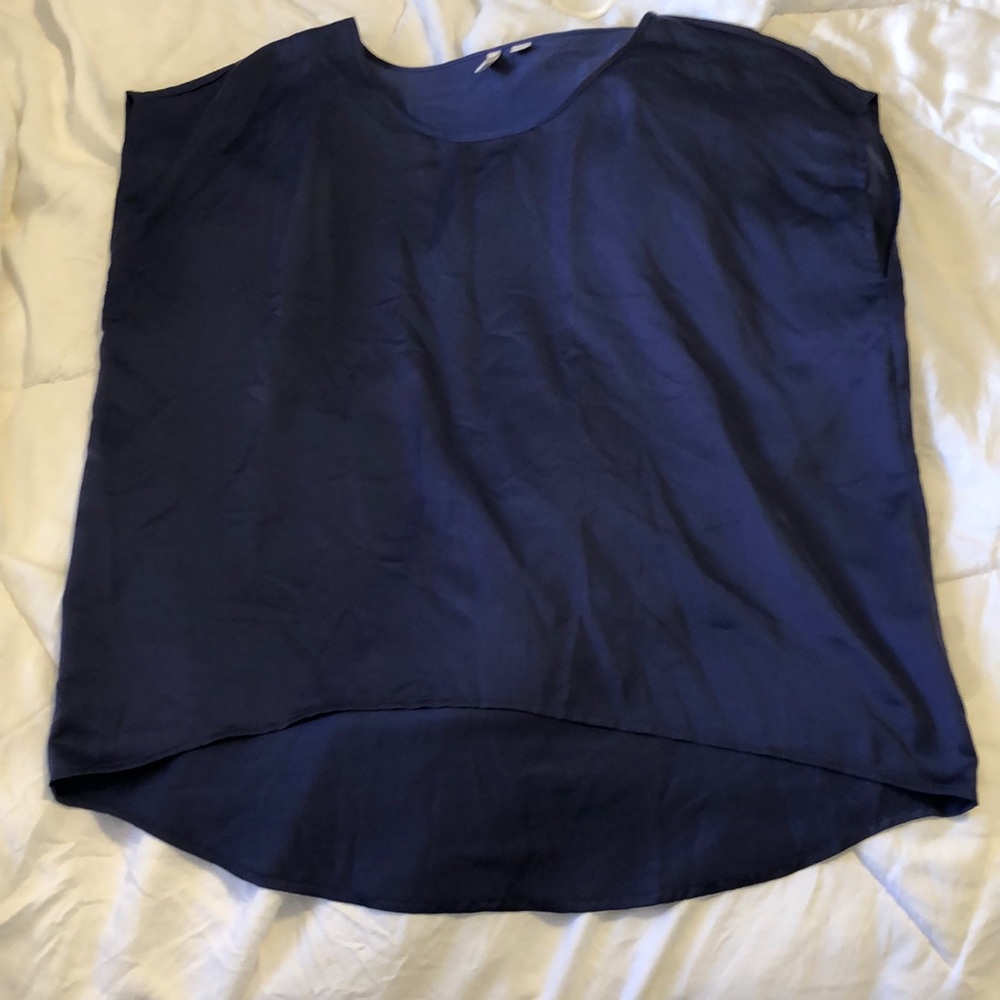 Frenchi blousy satin top